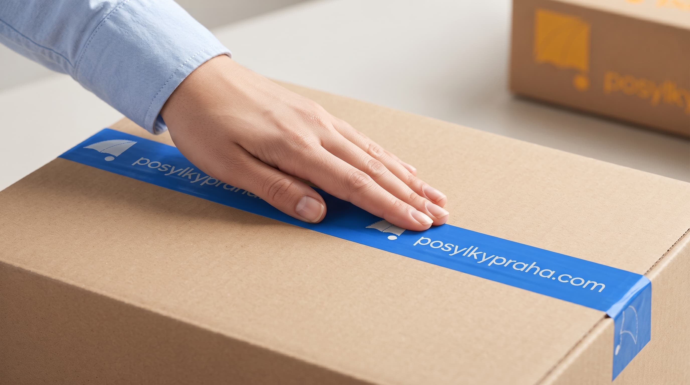 Sealing box seams with tape